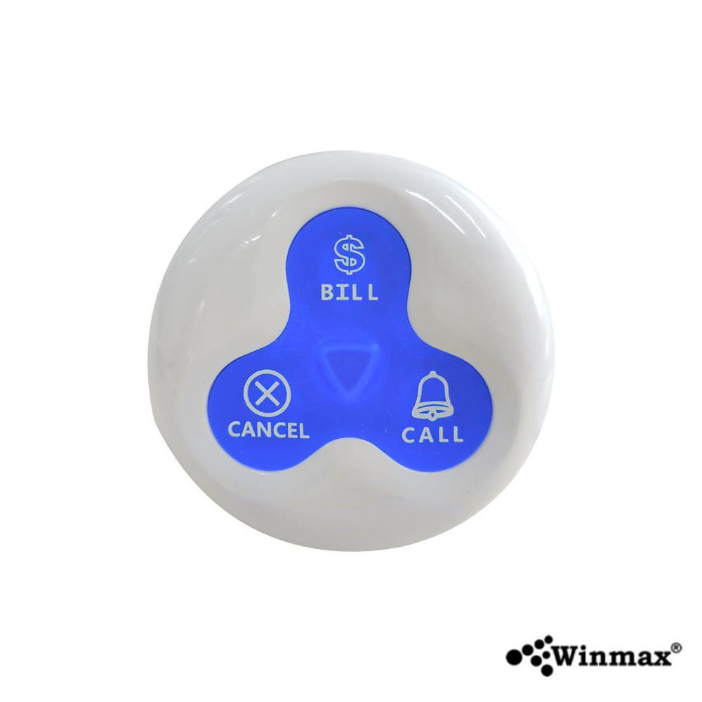 ปุ่มกดเรียกคิว WINMAX K-H3-TB สีน้ำเงิน